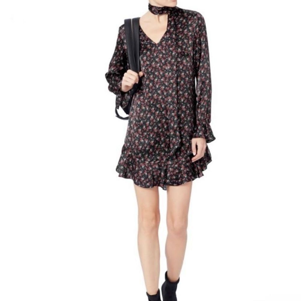 Intermix Serena Ruffle Shift Dress Size 4